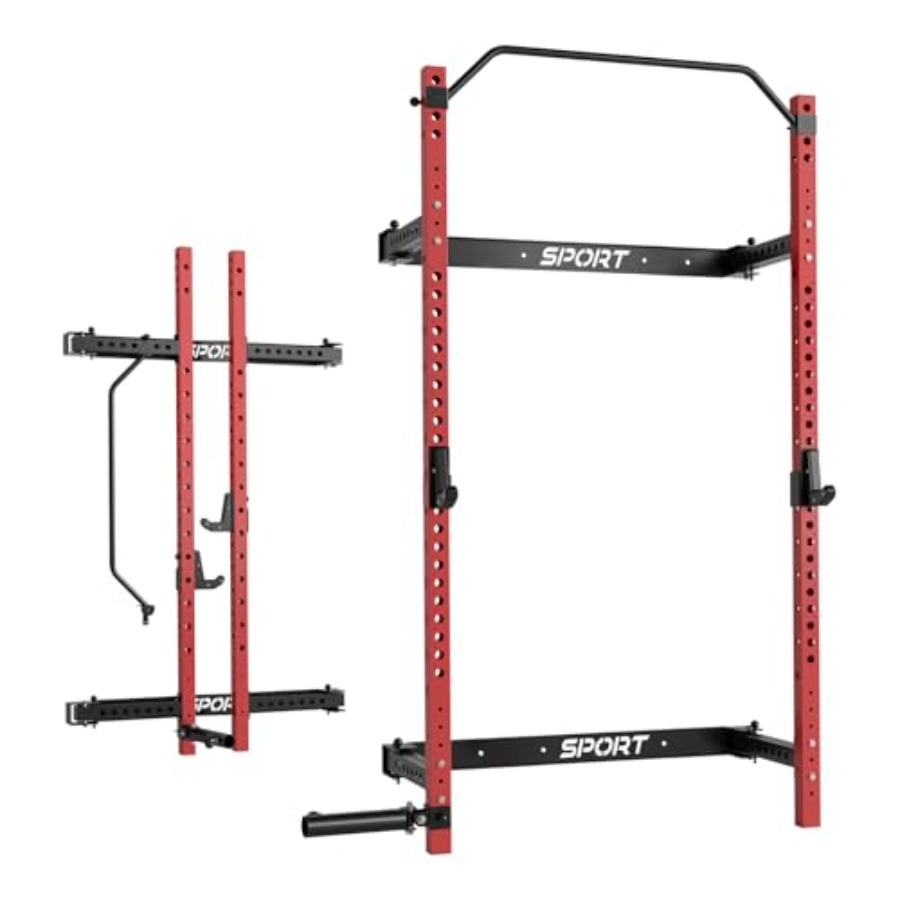 Home Gym Folding Rack - Rak squat lipat untuk gym rumahan: