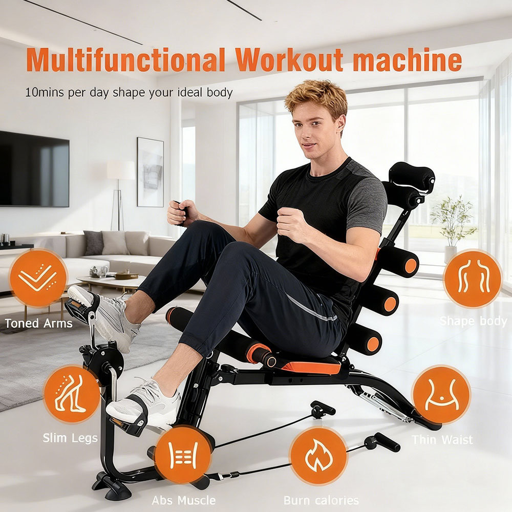 Leg Press Machine - Mesin Kebugaran Multifungsi Tersegmentasi dengan Pedal