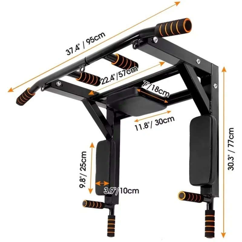 Home Gym Multifunctional - Bar Pull-Up yang Dipasang di Dinding