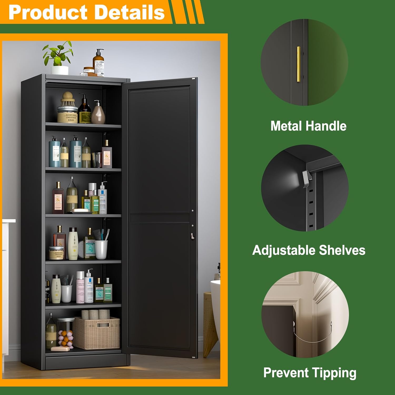 Loker penyimpanan logam rampin - Home Gym Tools ulasan dan harga