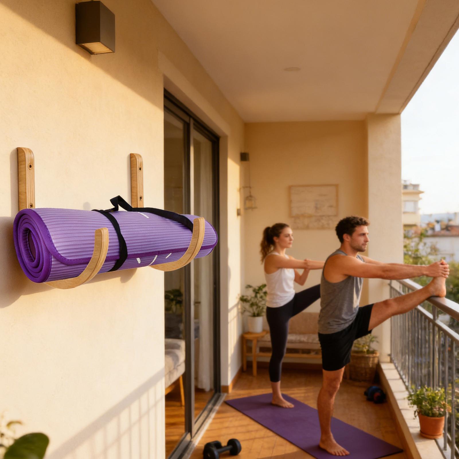 Organizer Matras Yoga 2 Buah K - Home Gym Folding Rack ulasan dan harga