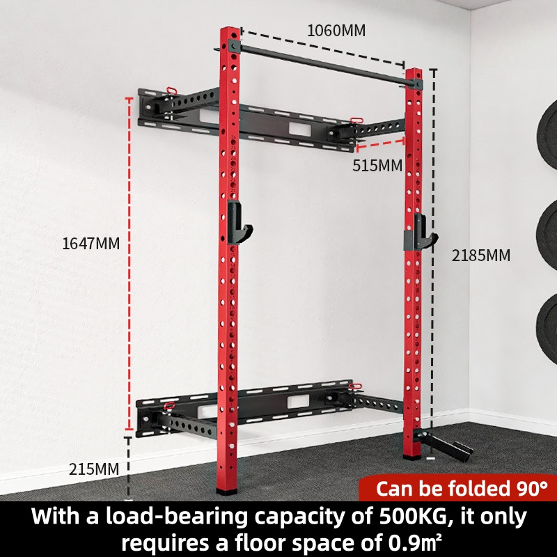 Rak Squat Lipat Dinding yang D - Home Gym Folding Rack ulasan dan harga
