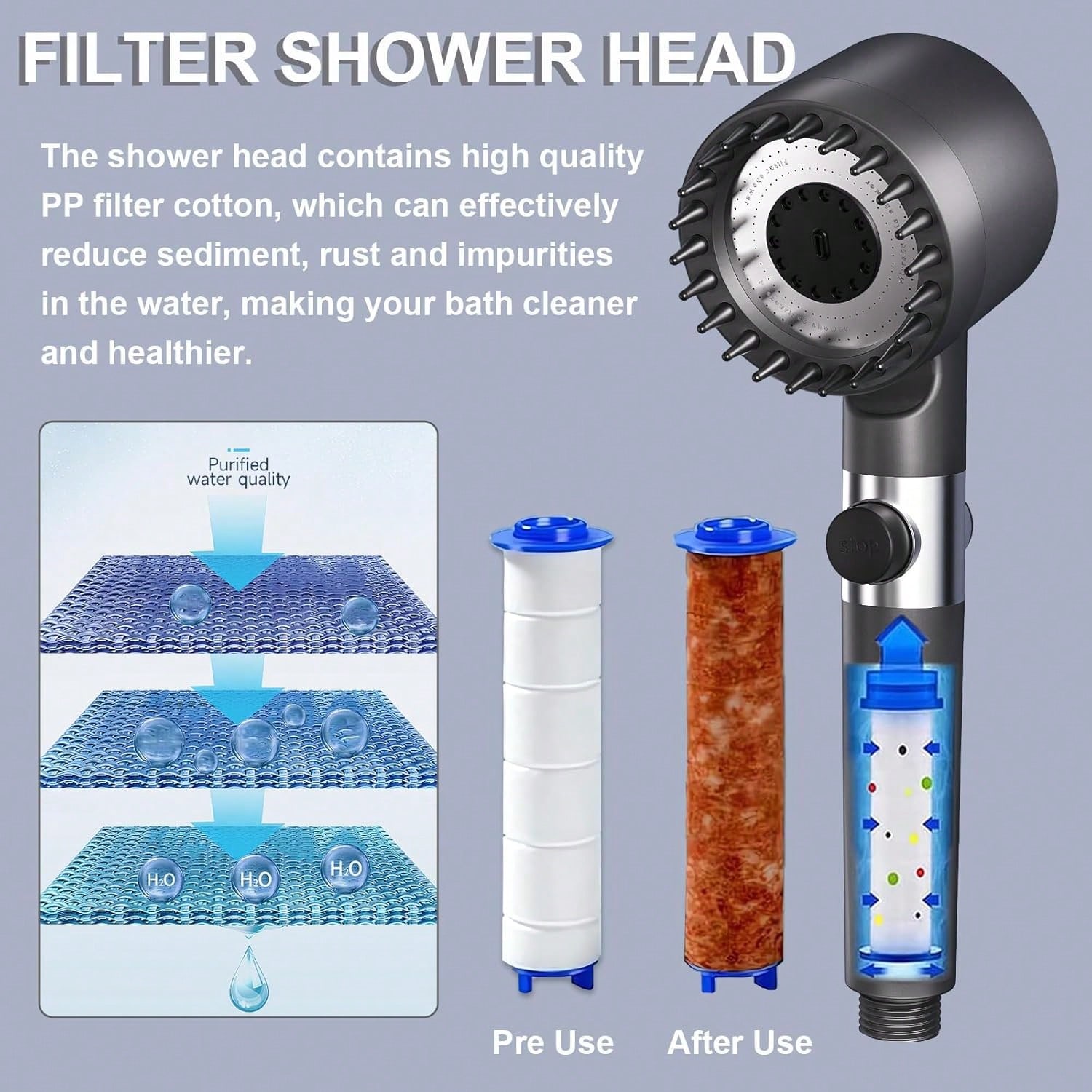 Kepala Shower Tekanan Tinggi d - Home Gym Rental ulasan dan harga