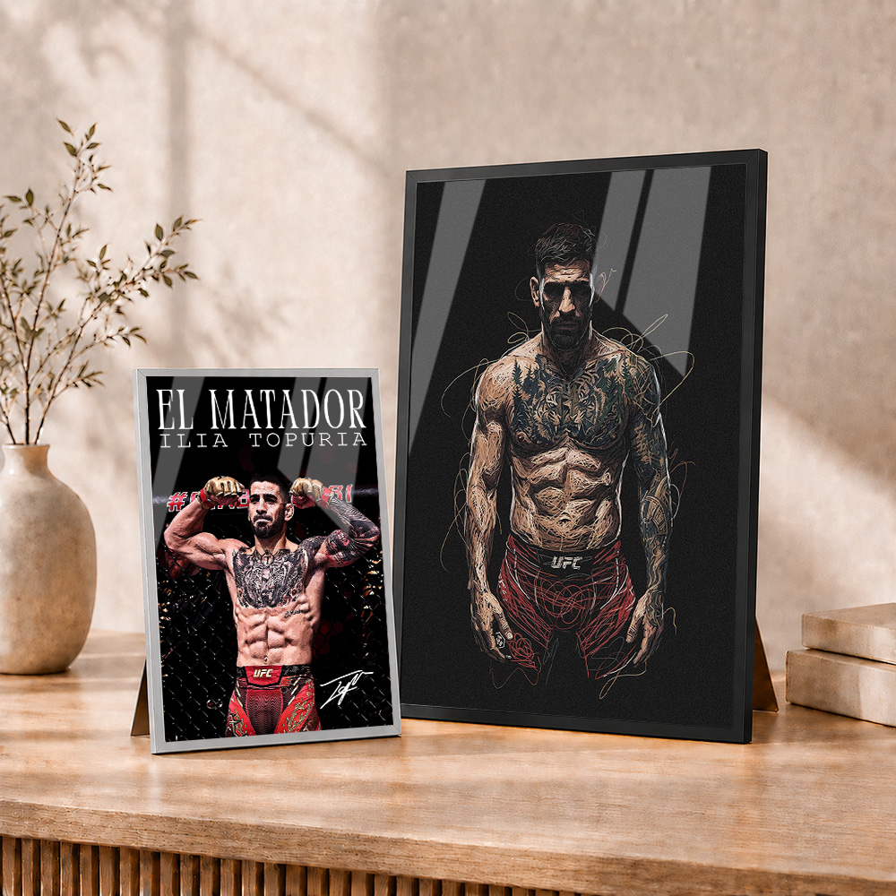 Ilia Topuria Poster Logam Berb - Home Gym Room ulasan dan harga