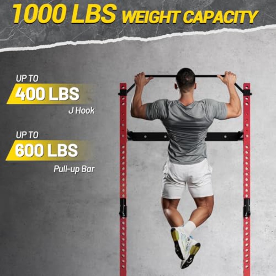 Rak squat lipat untuk gym ruma - Home Gym Folding Rack ulasan dan harga