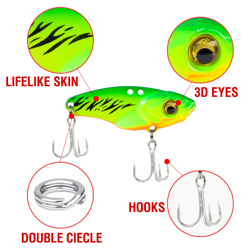 6PCS Umpan Logam VIB 5g 7g 10g - Wobble Board Balance ulasan dan harga