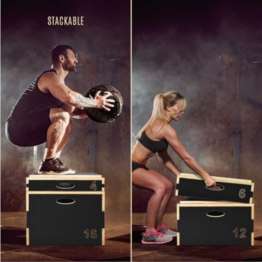 Kotak Plyo Kayu 3 in 1 untuk L - Home Gym Outdoor ulasan dan harga