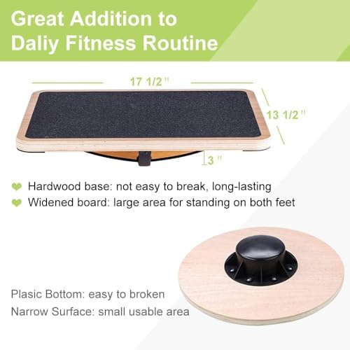 Papan Keseimbangan Kayu Profes - Wobble Board Balance ulasan dan harga