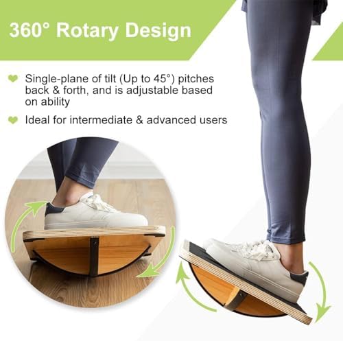 Papan Keseimbangan Kayu Profes - Wobble Board Balance ulasan dan harga