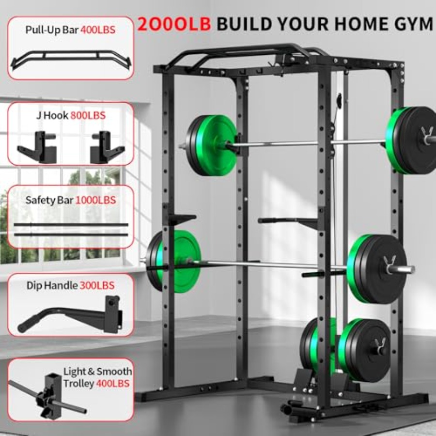 Rak power gym rumahan dengan L - Home Gym Multifunctional ulasan dan harga